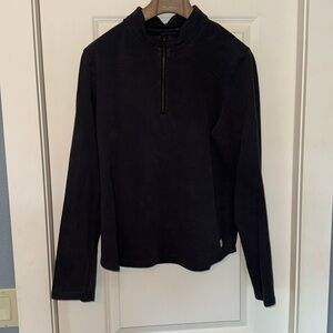 Marine layer blue quarter zip